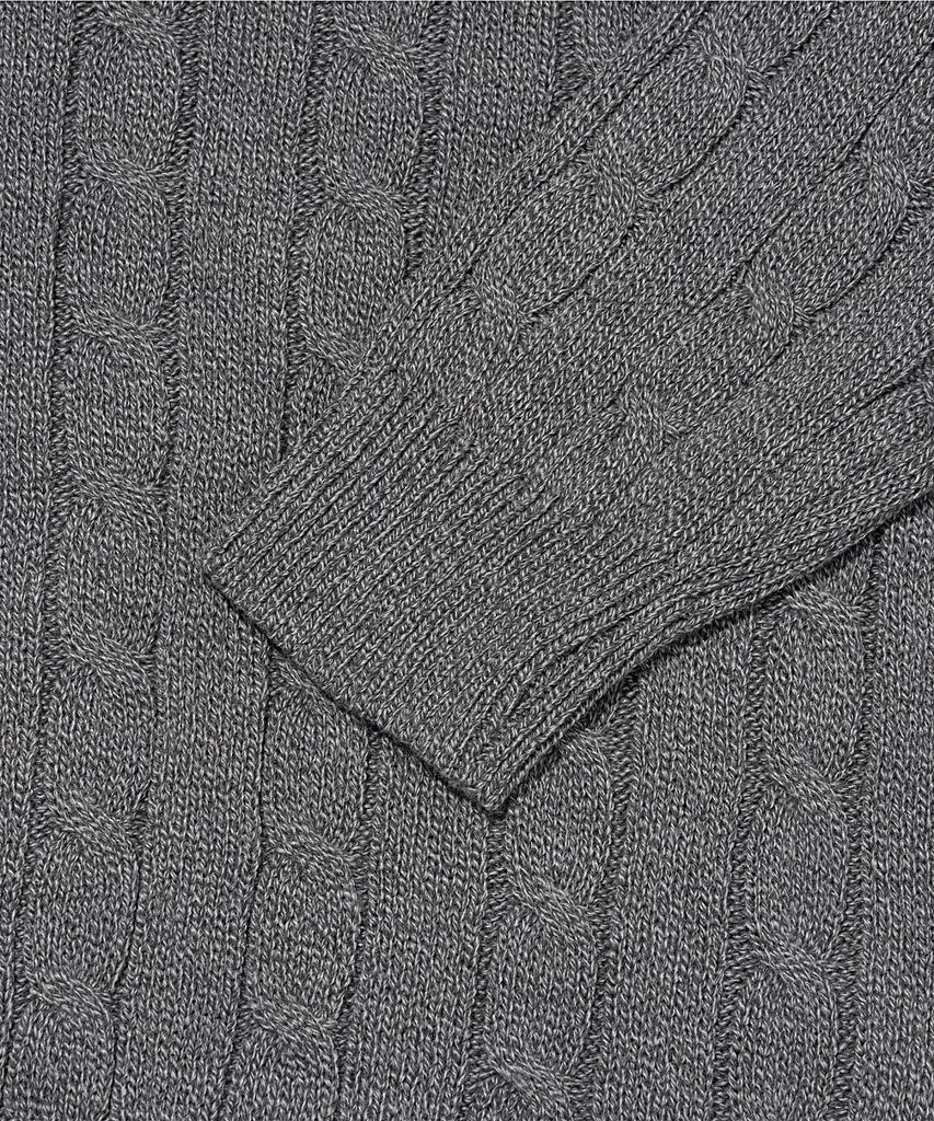 OTHERFITS Cable Henley Neck Overknit (Grey)