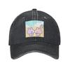 Asamimichaan Cute Asamimi Denim Cap Casual Baseball Caps Adjustable Hat Summer Unisex Baseball Hats