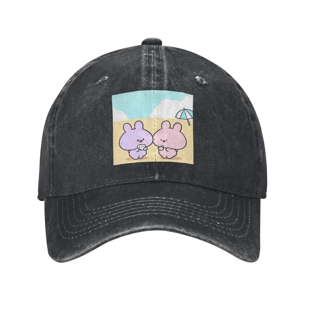 Asamimichaan Cute Asamimi Denim Cap Casual Baseball Caps Adjustable Hat Summer Unisex Baseball Hats