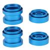 4Pcs RC Wheel Hub Set Replacement for Tamiya Alloy High Strength Clamping Wheel Hub Set Blue