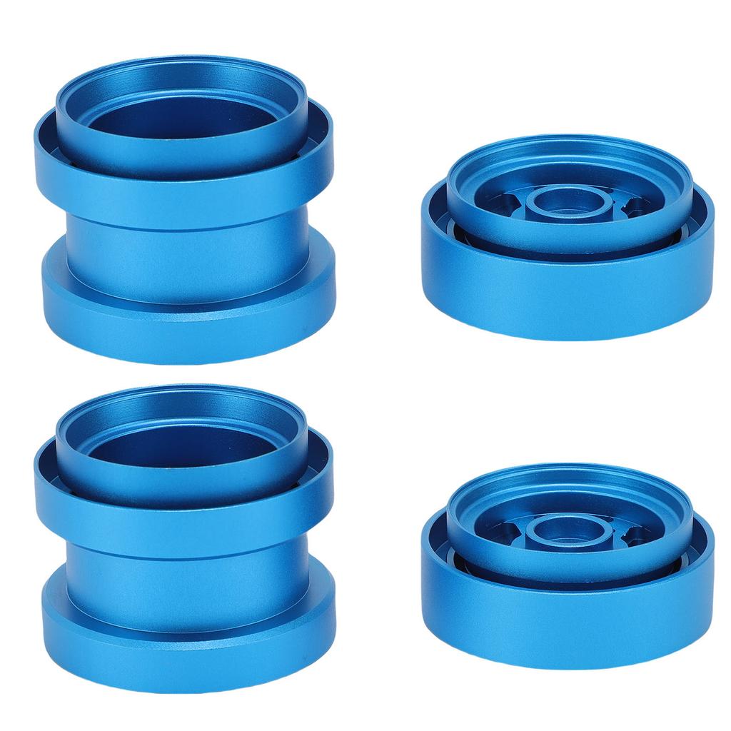 4Pcs RC Wheel Hub Set Replacement for Tamiya Alloy High Strength Clamping Wheel Hub Set Blue