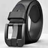 Мужской ремень из натуральной кожи с пряжкой из сплава - Сверхпрочный, устойчивый к поту, ремень для большой талии - Прочная металлическая застежка-аксессуар для мужчин