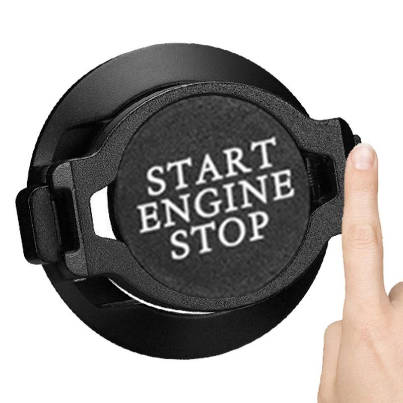 Крышка кнопки запуска автомобиля, устойчивая к царапинам, универсальная крышка кнопки запуска-остановки двигателя, модная декоративная защитная крышка зажигания