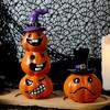 Halloween Pumpkin Resin Ornaments Creative Funny Pumpkin Ornaments Halloween Festival Desktop Decoration Ornaments