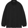 Мужские топы Essentials Pique с длинными рукавами, черные, 125BT244320F