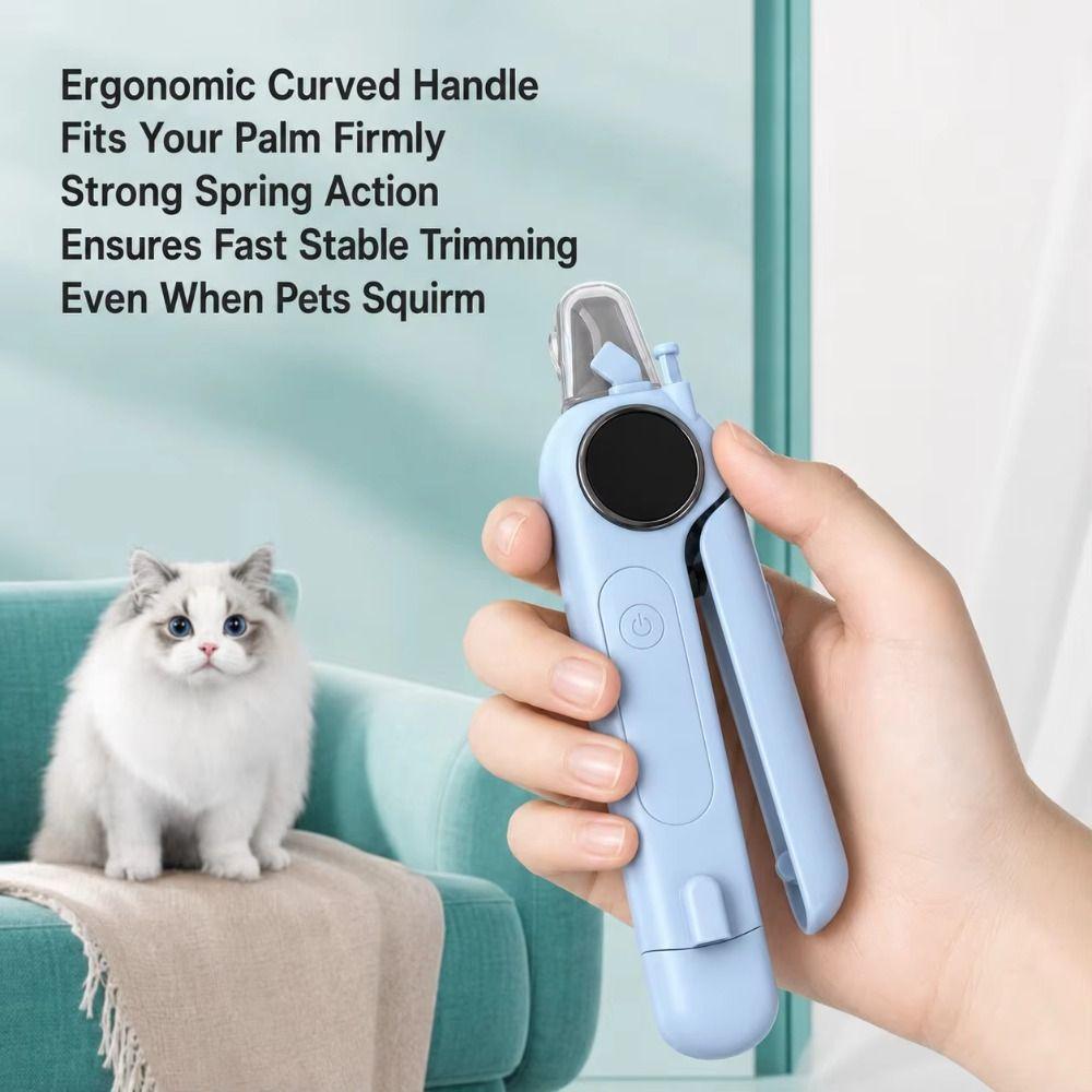 2-in-1 Pet Nail Trimmer Rechargeable Electric Nail Clipper Grinding Cat Claw Clippers for Dogs