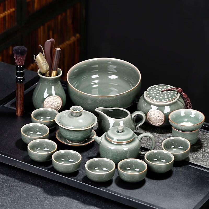 Qiu Qiao Ge Kiln Ceramic Kung Fu Tea Set