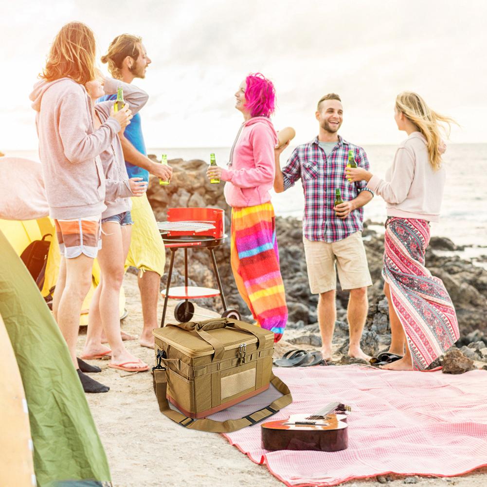 30л органайзер для походных кухонных принадлежностей, большая вместительная ручная дорожная сумка для пикника, складная съемная универсальная утварь для кемпинга