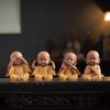 Керамика Маленький монах Фигурка маленькая статуэтка Креативные украшения для дома, комнаты, офиса Китайские специальные сувениры