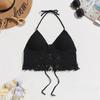 Bohemian Neck Vest Short Off-shoulder Straps Chest Pad Top Backless Hollow Tube Top Embroidery
