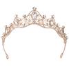 Retro Bride Crown Girl Princess Birthday Crown Alloy Rhinestone Headband Wedding Dress Accessories