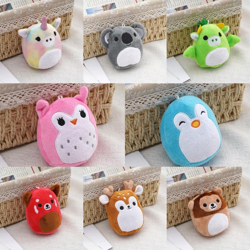 Squishallow Keychain Animal Koala Unicorn Bear Deer Stuffed Toy Gift Children