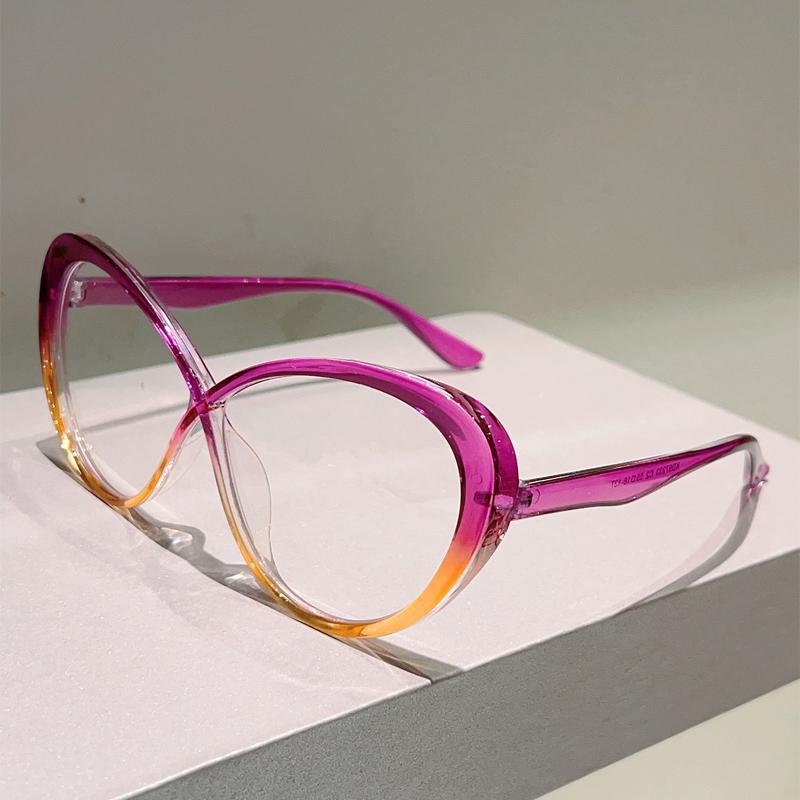 Очки Кошачий глаз Женские Модные Леденцового цвета Декор Очки Трендовый Дизайн Бренда Блокирующие Синий Свет Лоскутные Оптические Оправы