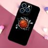 Чехол для телефона iPhone 16 15 Pro Max 11 12 13 Mini 14 15 Pro Max 15 Plus XR 16e с рисунком баскетбольного мяча, задняя крышка
