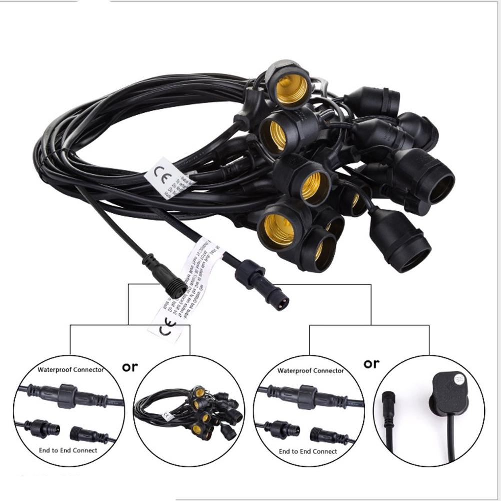 S14 10M Светодиодная гирлянда, соединяемая, коммерческого класса, водонепроницаемая, для наружного освещения, для сада, праздника, свадебного украшения