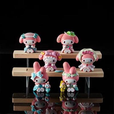 Новая Хорошая Sanrio Пикник Клубника Сюрприз Слепой Бокс Чаепитие Моя Мелодия Настольное Украшение Ручная Работа Подарок Слепой Бокс