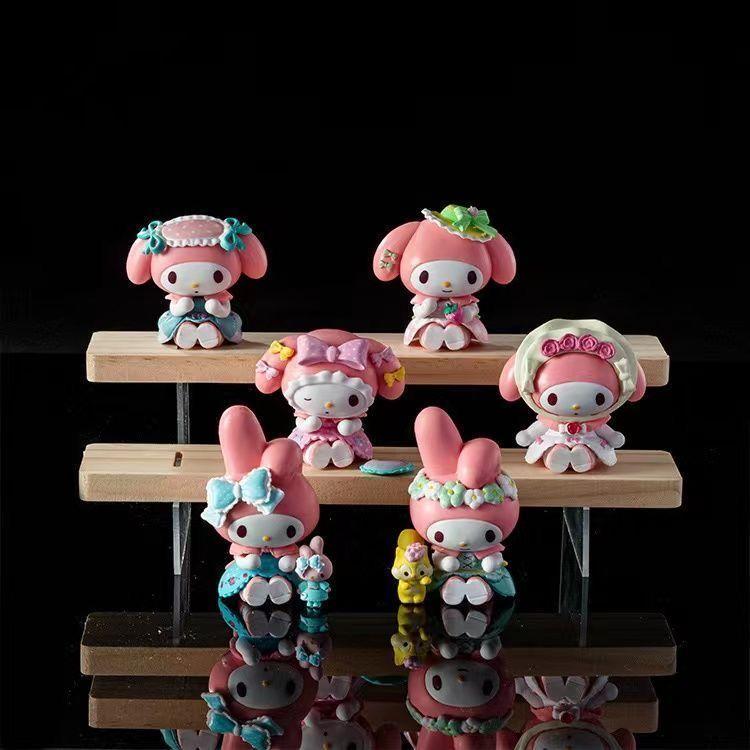 Новый Хороший Sanrio Пикник Клубника Сюрприз Слепой Бокс Чаепитие Моя Мелодия Настольное Украшение Подарок Слепой Бокс Милая Игрушка