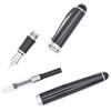 Перьевая ручка Jinhao 750 Black Bright Advanced Executive с серебряным Gullor