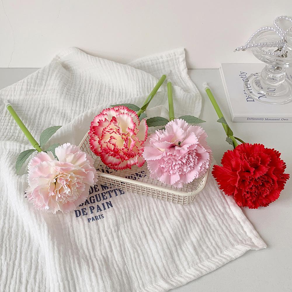 4Pcs Artificial Flower Flower Ballpoint Pen Teacher's Day Gift Carnation Rose Neutral Gel Pens Writing Smoothly Blue Ink