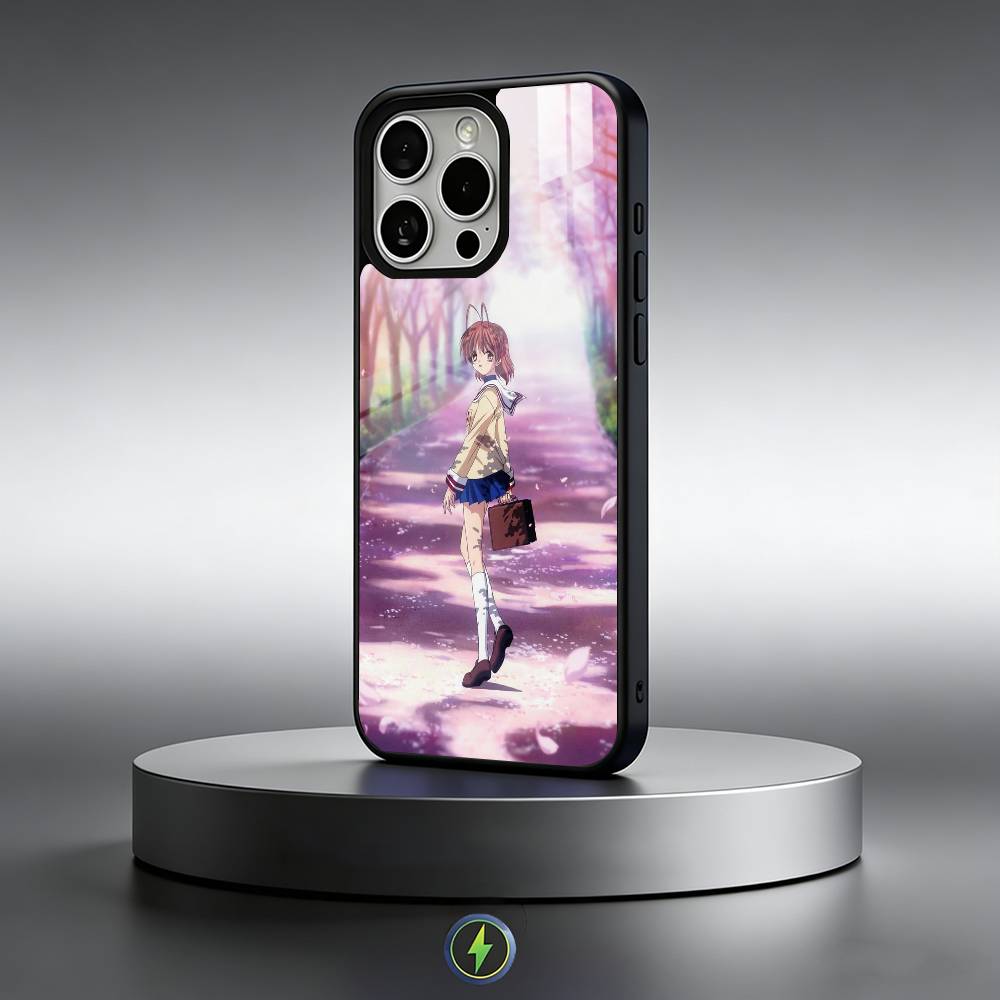 C-Clannad Самый милый чехол для телефона из аниме для iPhone 17, 16, 15, 14, 13, 12, 11 Plus, Pro Max Магнитный для Magsafe Беспроводная зарядка