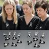 Портативная мемориальная брошь с черной лентой Сувенир Черная Черный значок-булавка Булавка-бант с лентой Королевы-матери Для похорон и траура