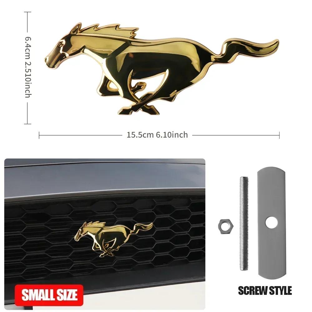 Car Sticker 2026 Ford 2025 Hot 3D Metal Styling Car Front Grill Badge Sticker Decal for Ford Focus Mustang 2 3 4 MK2 MK3 MK5 Fie