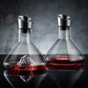 Glass Wine Aerator 1500ml Wine Aerating Pourer Wine Pot Iceberg Wine Decanter Family Gathering
