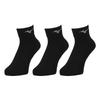 Mizuno Спортивные короткие носки до щиколотки, см, Набор из 3 пар, Длина, 32JXB200, Черный/Серый, 25,0-27,0