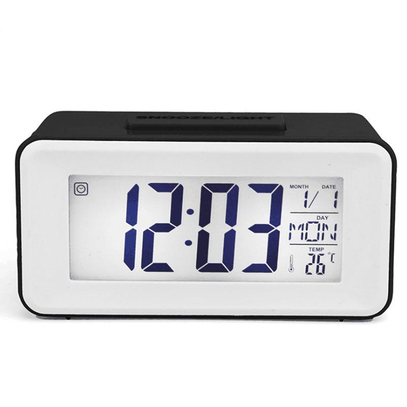 Small electronic alarm clock, cute student home bedroom multi-function color electronic clock