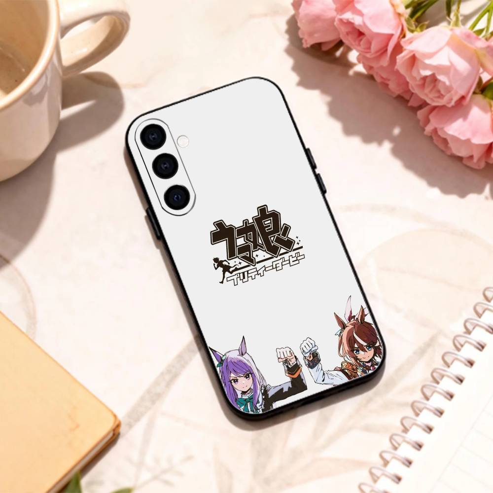 Uma Musume Pretty Derby Чехол для телефона Samsung Galaxy A73,A72,A71,A70,A53,A52,A51,Другие Мягкий черный корпус