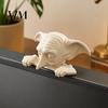 Магическая фигурка эльфа с заостренными ушами, 3D-печатное украшение, Декор для монитора компьютера, Миниатюрная маленькая забавная фигурка, Коллекционный подарок для любителей магии
