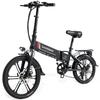 Складной электрический велосипед SAMEBIKE 20LVXD30-II 250 Вт 48 В 10,4 Ач Литиевая батарея 20-дюймовые колеса Городской электровелосипед для поездок на работу