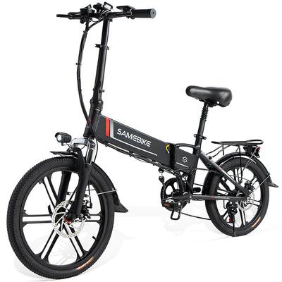 Складной электрический велосипед SAMEBIKE 20LVXD30-II 250 Вт 48 В 10,4 Ач Литиевая батарея 20-дюймовые колеса Городской электровелосипед для поездок на работу