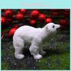 Arctic Bear Resin Garden Miniature With Cute Animal Design For Home Decor And Gifts