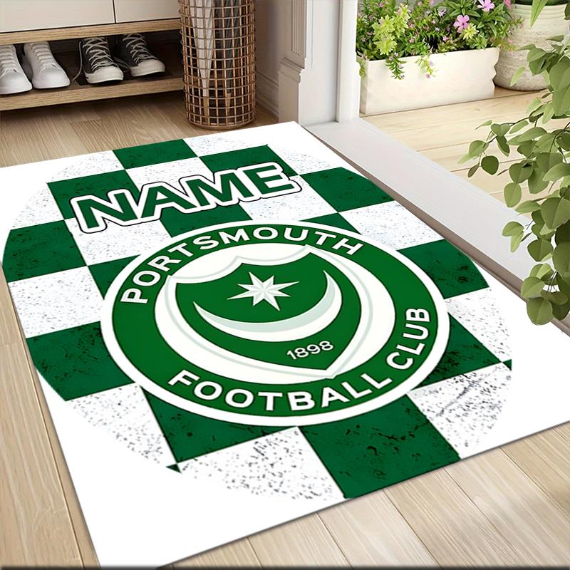Custom Name Chelsea Heart London Crest Carpet Rug Customizable Soft Washable Anti-Slip Home Living Room Sofa Mats Personalized Rug. 0909238