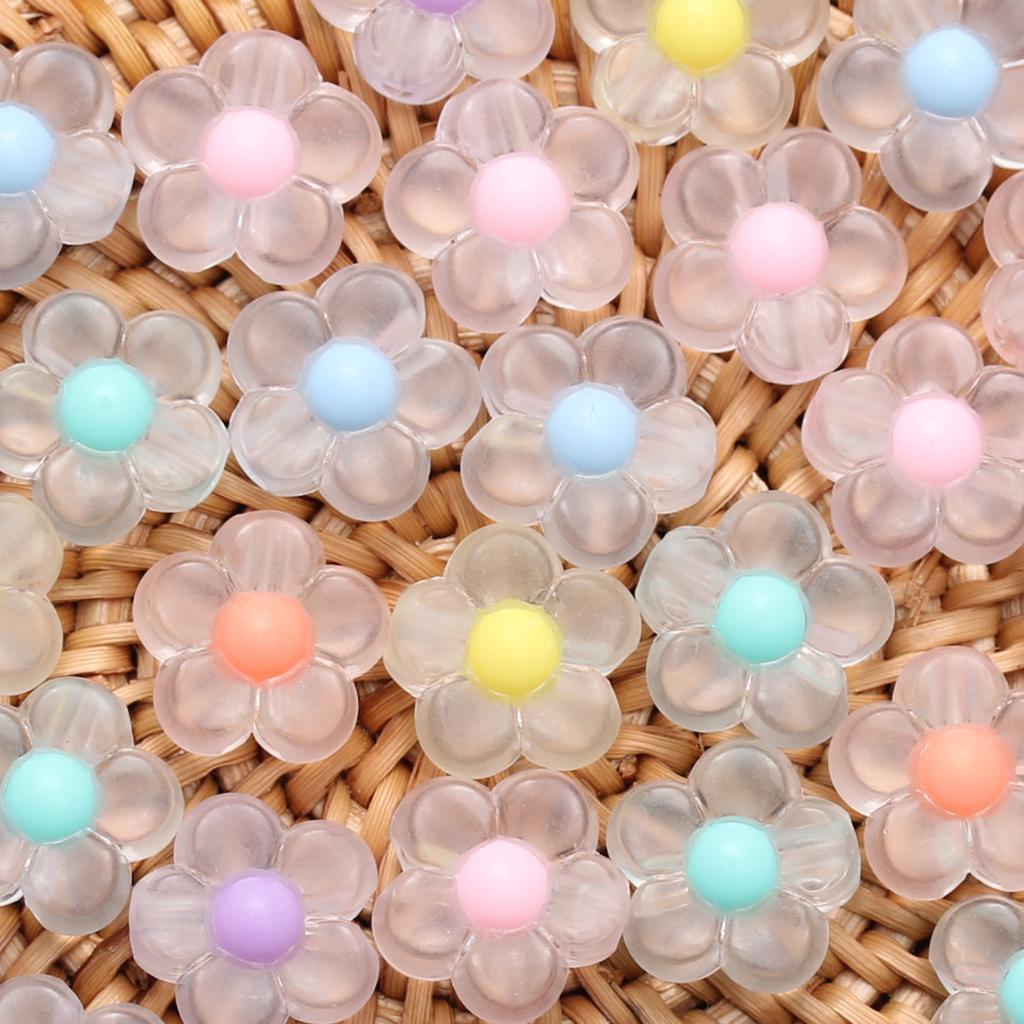 Jar Heart Plum Beads Fashion Handmade Material Jewelry Making About40pcs Clear/Matte DIY Necklace Bracelet