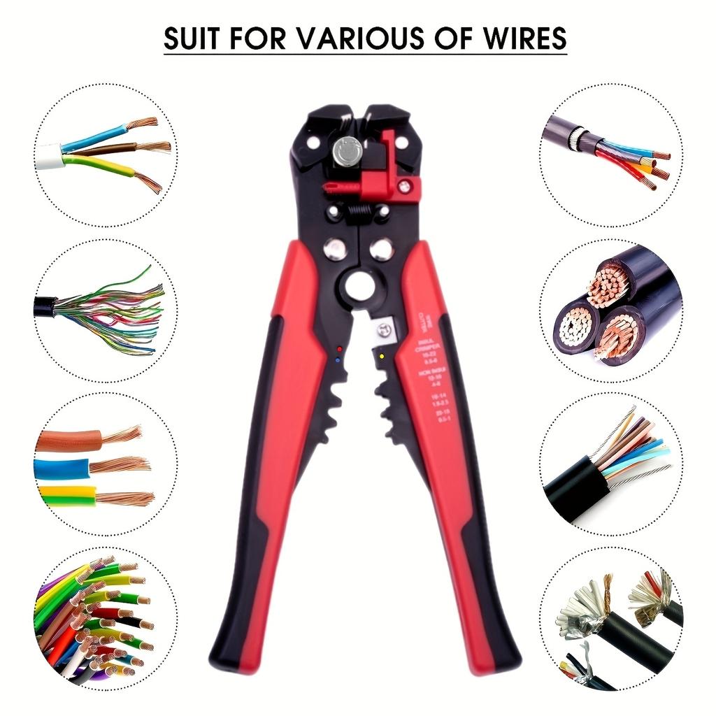 1pc Automatic Wire Stripper: Multifunctional Cable Cutter & Pliers For Electrical Wire Stripping, Cutting & Crimping