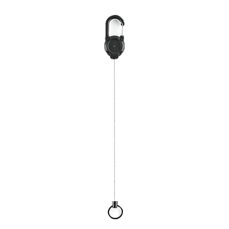 1Pc Wire Rope Sporty Retractable Key Chain Anti-Lost Metal Easy-To-Pull Buckle