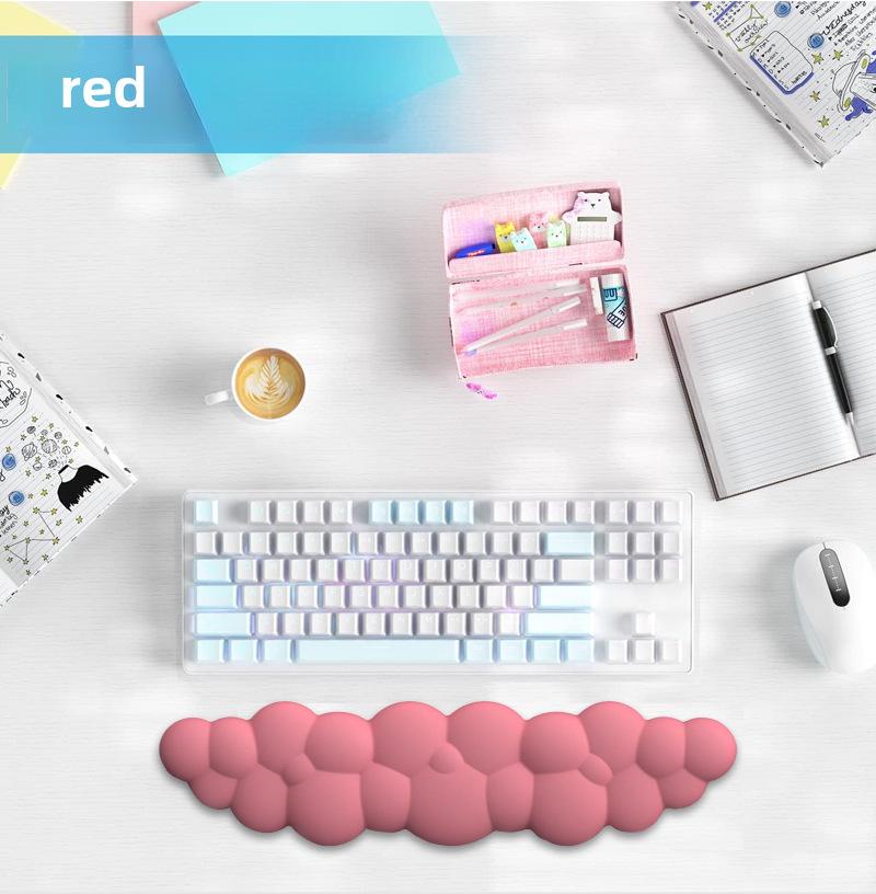 Горячая Распродажа Однотонная Цветная Пеноматериала с Эффектом Памяти Клавиатура Поддержка Запястья Для Набора Настольных Текстов