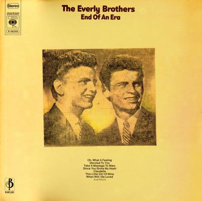 Виниловая пластинка EVERLY BROTHERS End Of An Era 66259 CBS 1971 Европа Поп Б/у