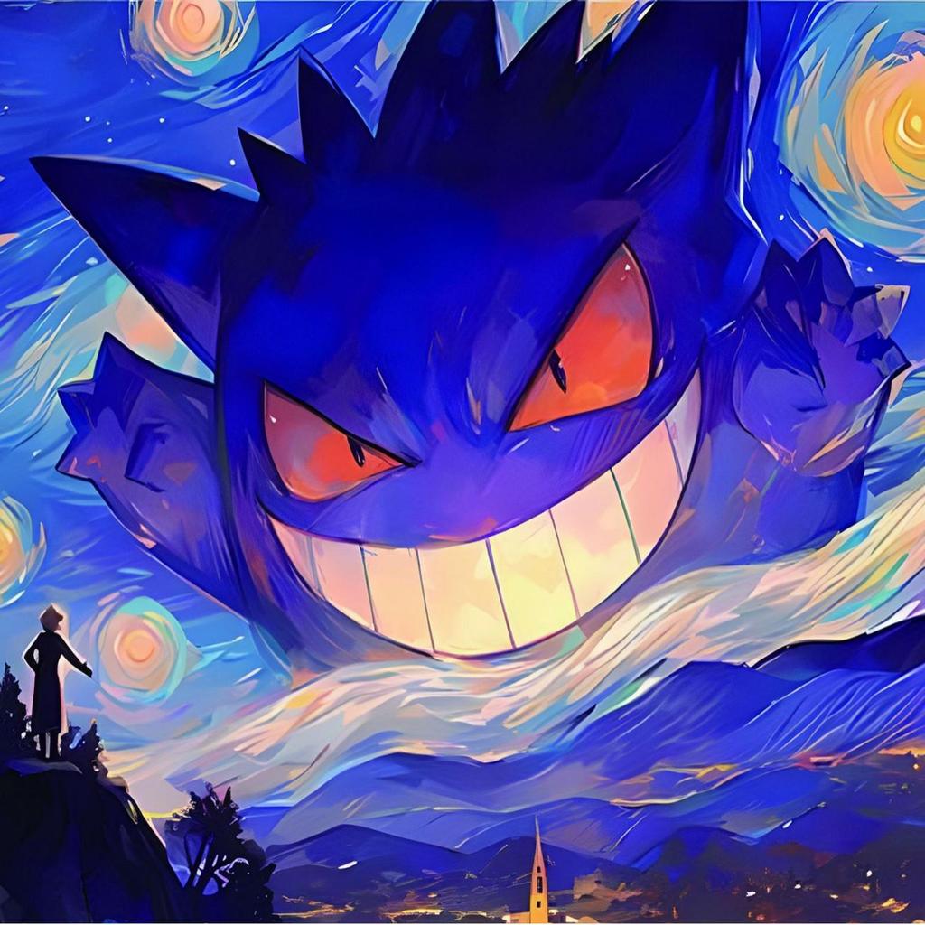 Большой Нескользящий Коврик для Мыши Pokémon Gengar - Аниме Мультяшный Настольный Коврик для Компьютеров и Ноутбуков