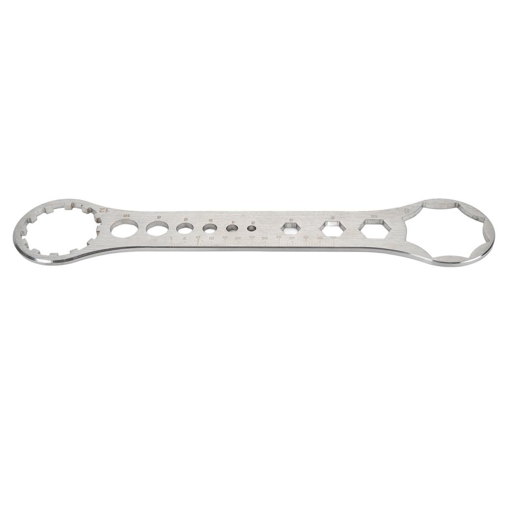 Removal and Installation Wrench Spanner Tool 8T‑12T Front Fork Repair Tool Stainless Ste