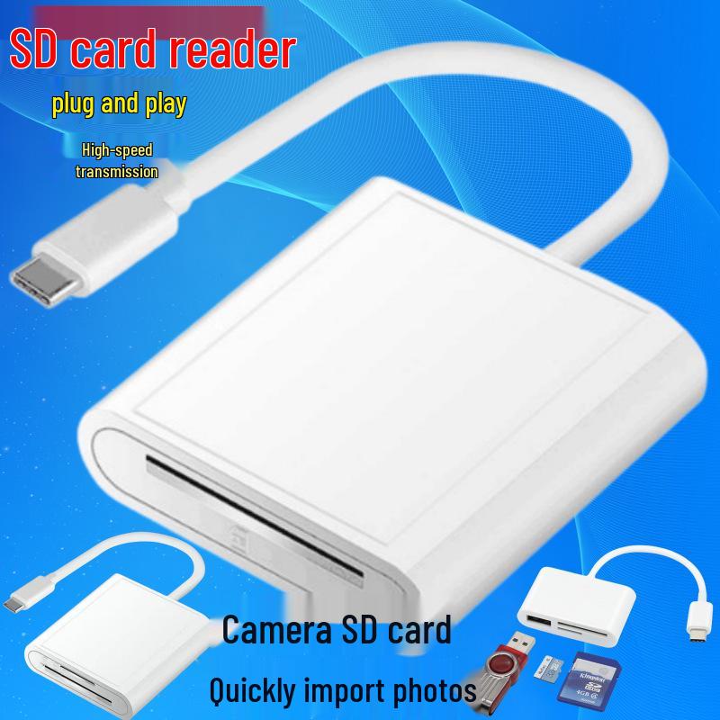 Устройство для чтения SD-карт и кабель-адаптер Type-C для Apple, Huawei, Android