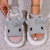 Shark Linen Slippers All-season Indoor Cotton Mop Home Cute Cartoon Cotton and Linen Cool Slippers