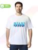 100% Хлопок Круглый Вырез Плотный Мужская Футболка Логотип Miami Vice Удобная S-xxxl Топы Футболки