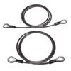 2 Pcs Trailer Gate Lift Cables with EZ Spring Clip High Strength Easy Installation Safe 125542 for Gorilla Trailer