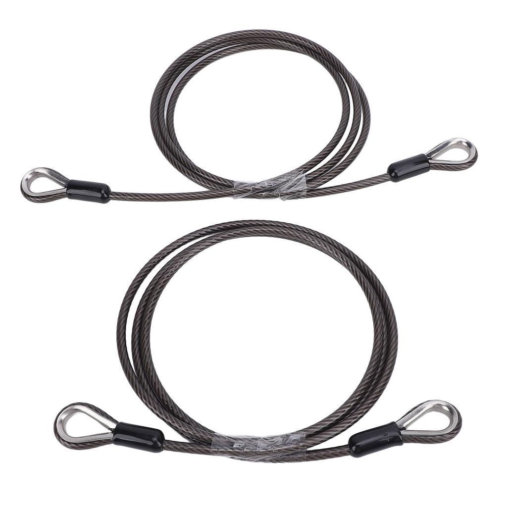 2 Pcs Trailer Gate Lift Cables with EZ Spring Clip High Strength Easy Installation Safe 125542 for Gorilla Trailer