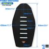 Motorcycle Universal Seat Cover Non-Slip Rubber Striped Gripper Soft Sewing For CRF WR WRF RMZ YZF SXF EXC EXC XC SX CR KLX Dirt Pit Bike Motocross