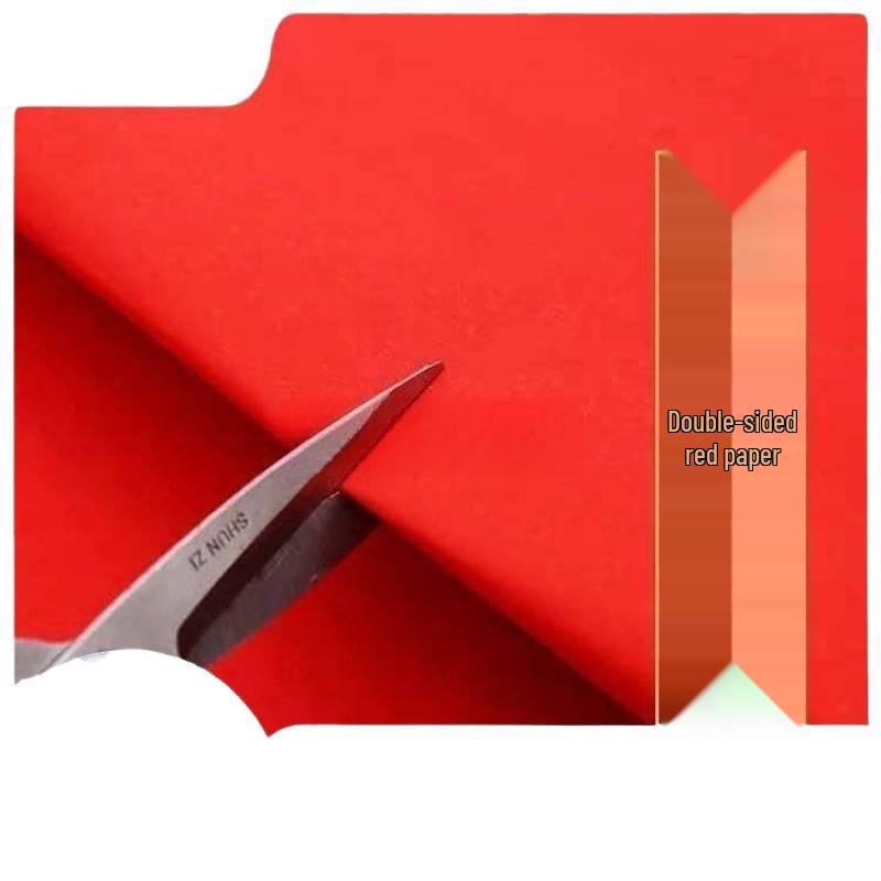 Большой красный двухсторонний вырез из бумаги для свадебного торжества для украшения крышки люка