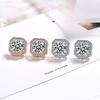 Модные серьги-гвоздики Lindon, геометрическая форма, AAA, циркон, ювелирные изделия, серьги с драгоценными камнями для женщин, свадебный подарок